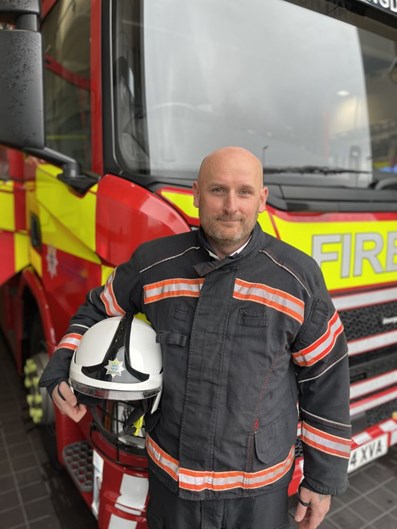 Paul in firefighter PPE