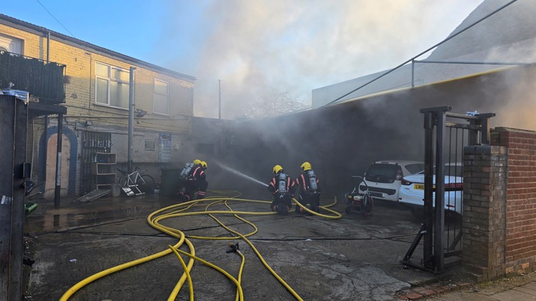 Building fire - Millfield