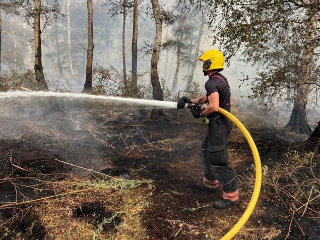 Fire in Holme Fen